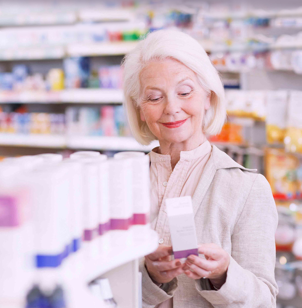 Imagen de paciente en farmacia